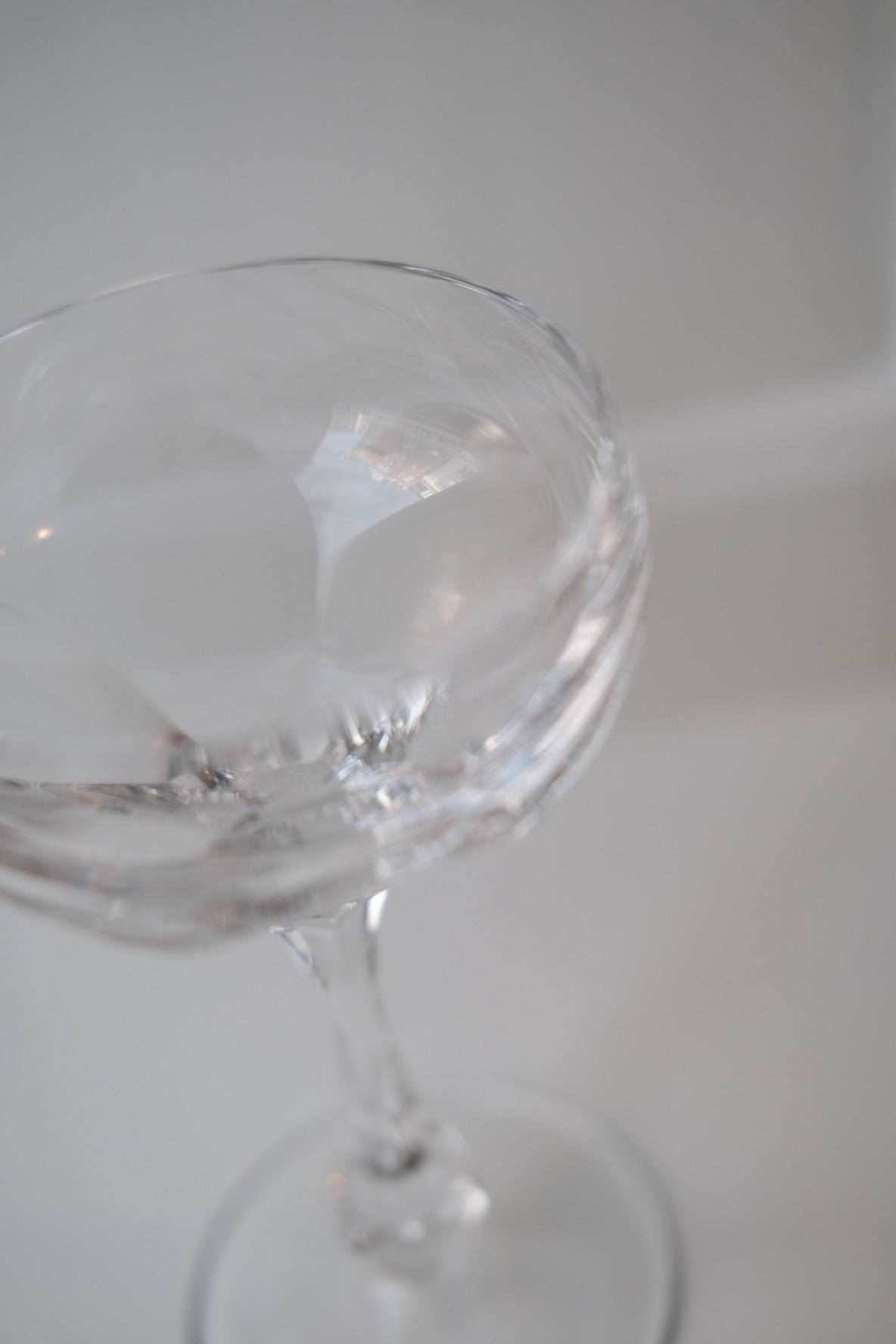 Vintage Champagneskål • Glas • 15 cm