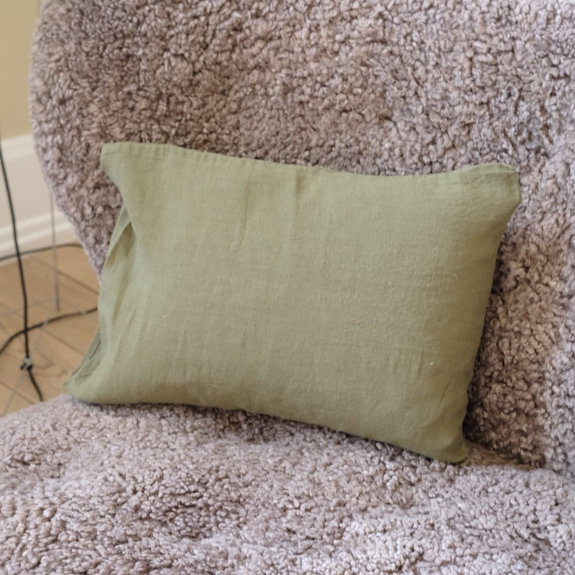 Pudevår • Hør • 30x40 • Vert Mousse • Mosgrøn