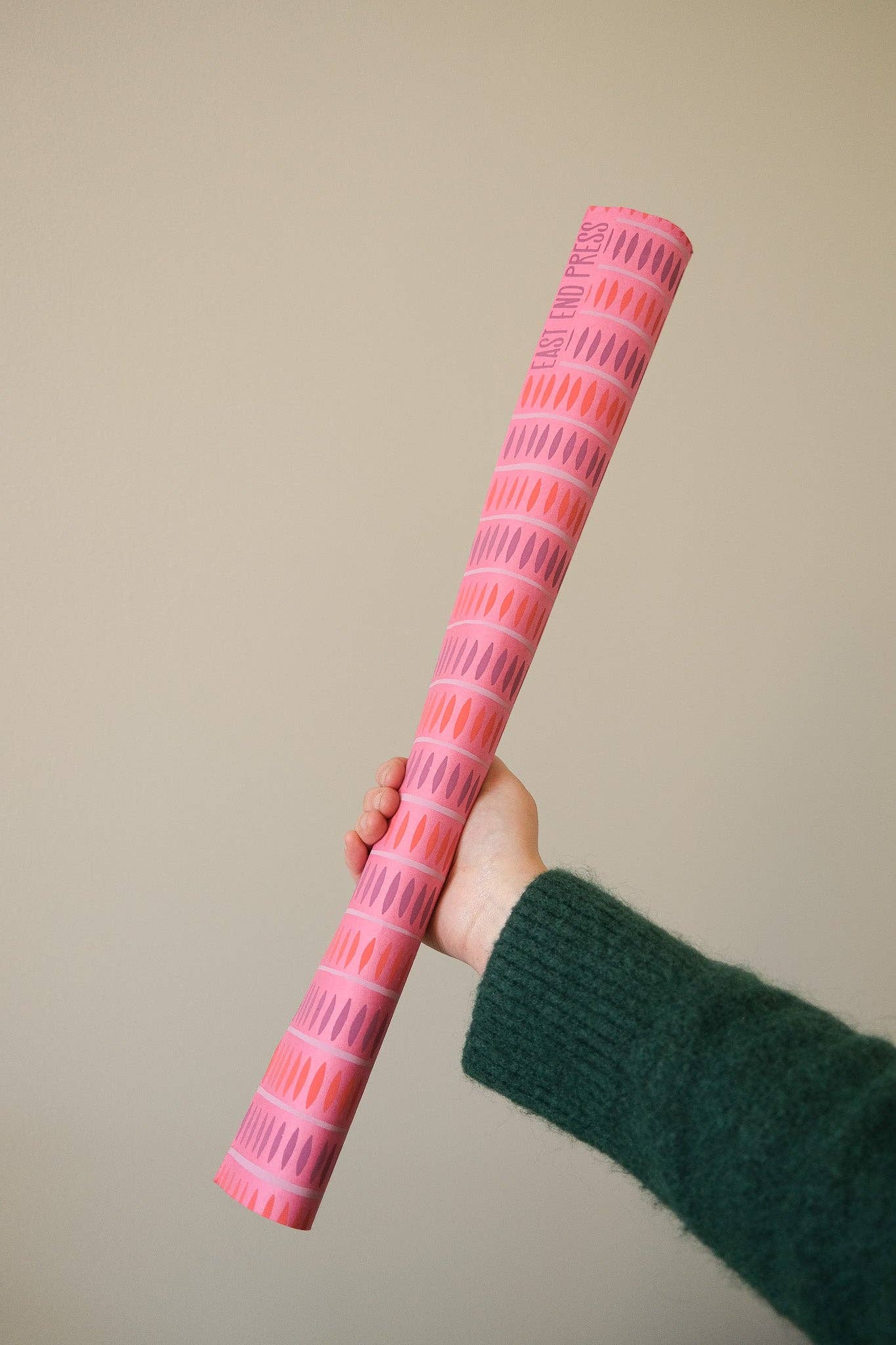 Gavepapir • Pink Stribet • 3 Ark • Sendes Ikke