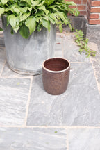 Vintage • Syltekrukke • Brun • 26 cm • Sendes ikke