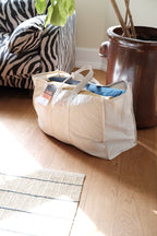 Taske • Canvas • Hvid • Stor