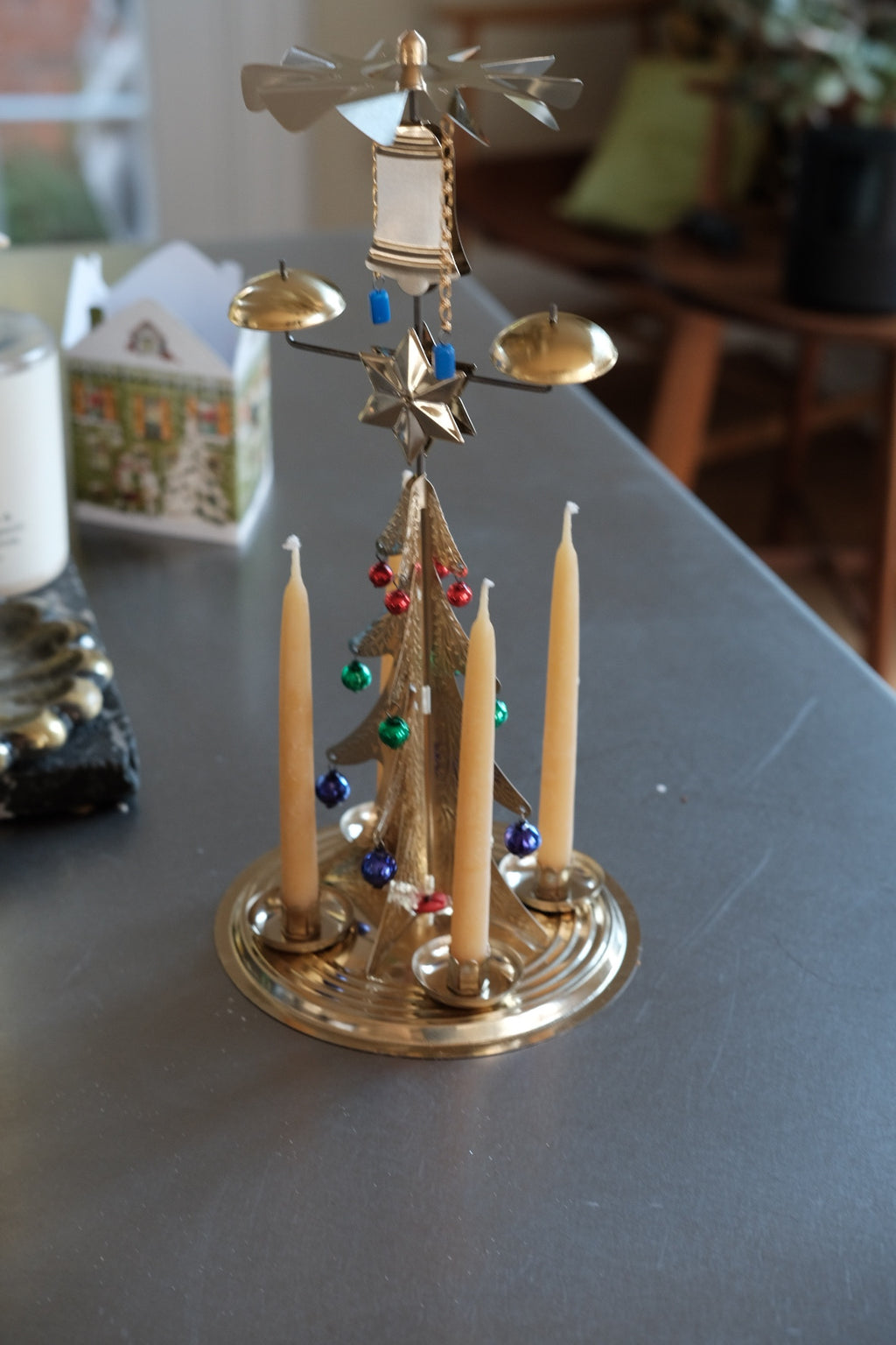 Luksus Englespil • Messing og glas kugler