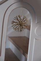 Julepynt • Dekoration • Strå • Guld • 9 cm