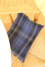 Pudevår • Hør • 30x40 cm • Tartan Highlands • Mørkeblå Tern