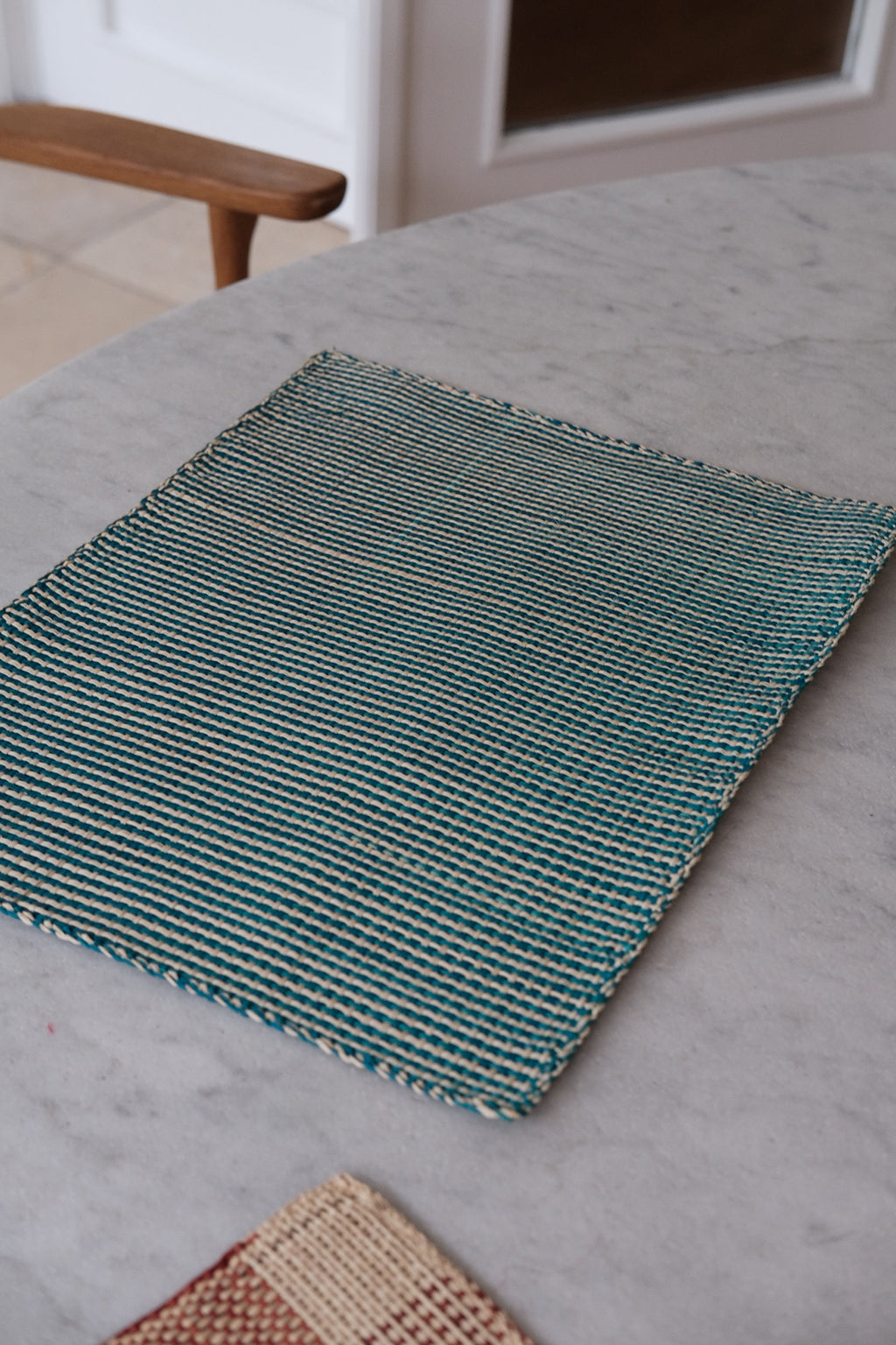 Dækkeserviet • Palmeblade • Iraca • Tyrkis Tern