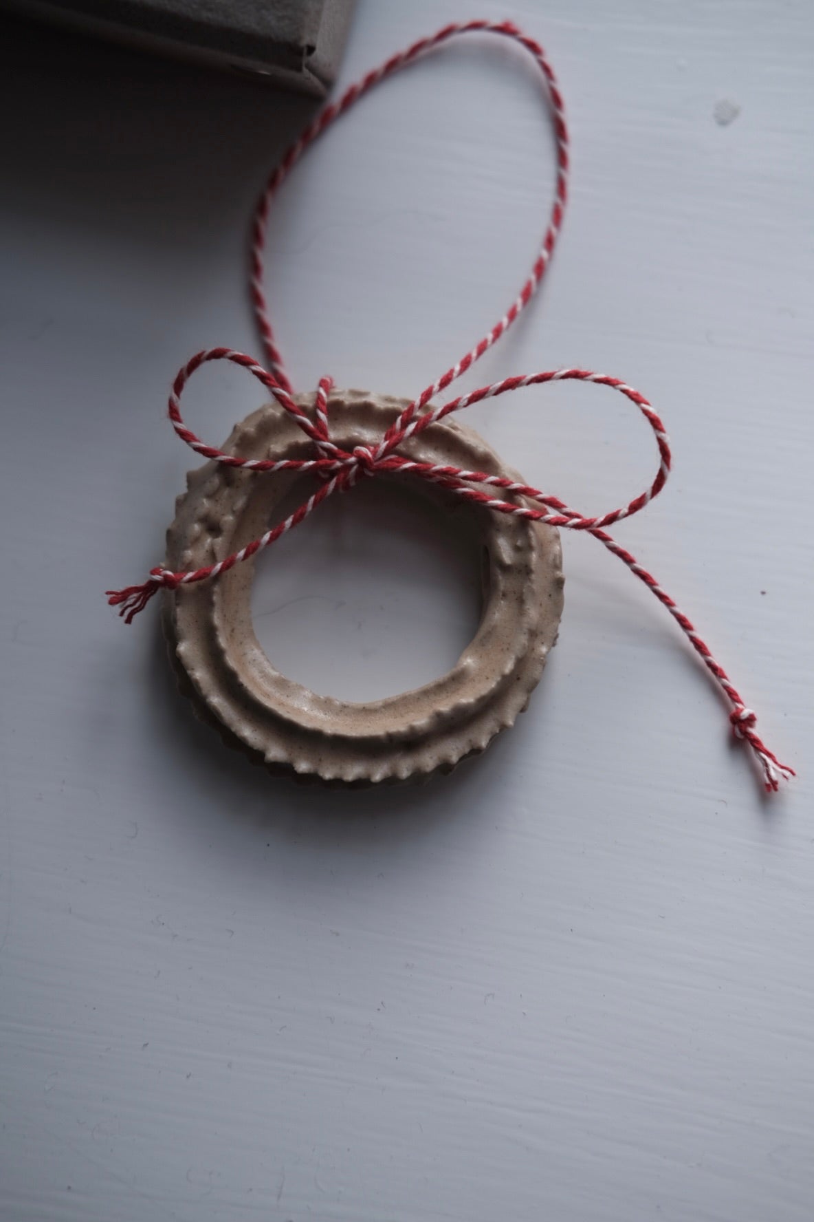 Julepynt • Vaniljekranse • Keramik • 2 stk