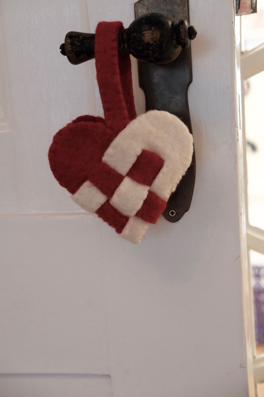 Julepynt • Flettet Hjerte • Uld