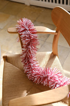 Guirlande • Lametta • 2 meter • Rød & Hvid