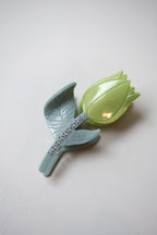 Hårklip • Tulipan • Grøn og  tyrkis