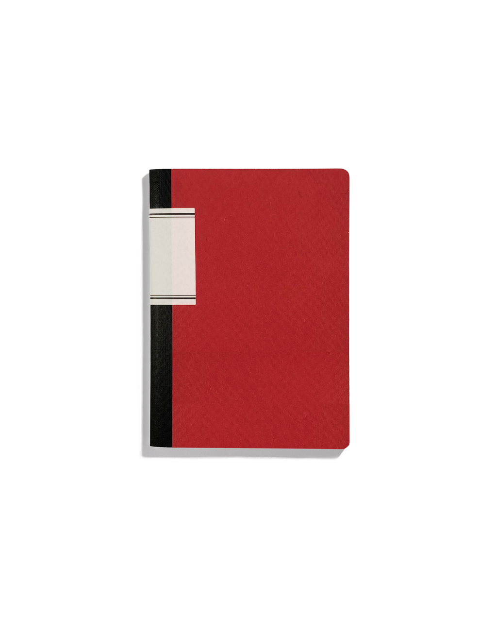 Rød pocket notesbog med linjeret side til notater, fra Thomas Merlo & Partner