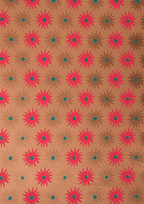 Gavepapir • Nougat Stjerner • 3 Ark • Sendes Ikke