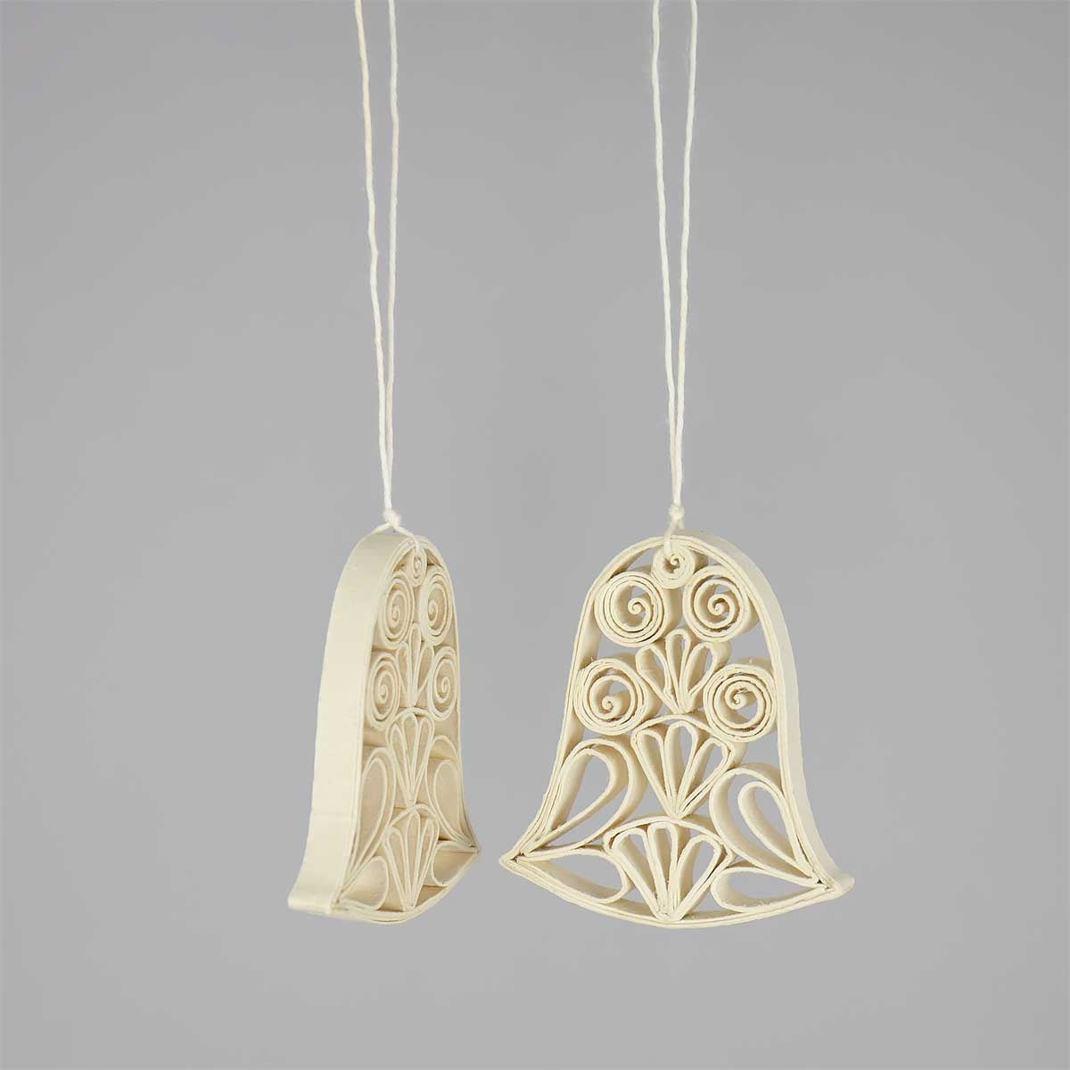 Juleornament • Juleklokker • Bomuldspapir • 2stk