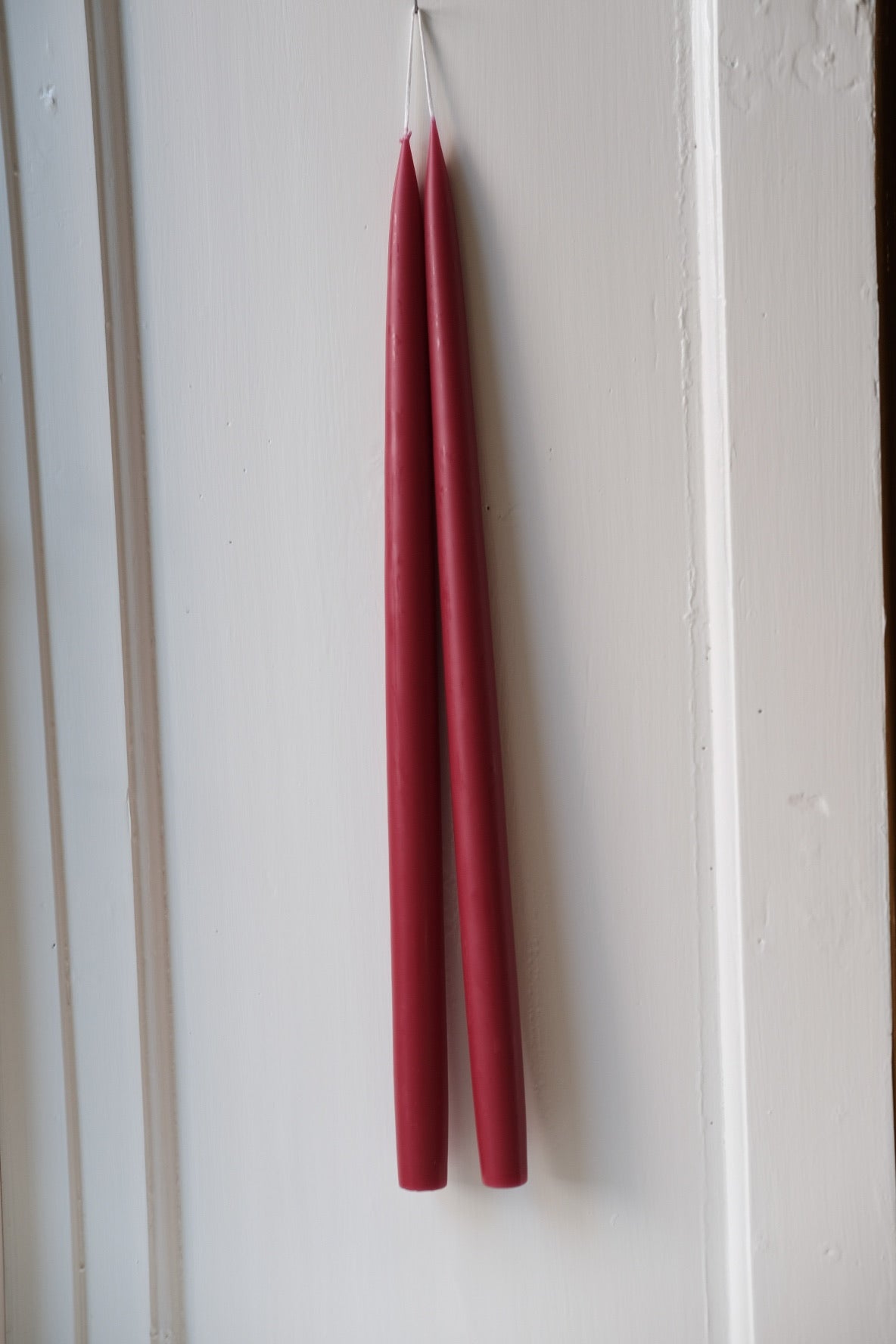 Hånddyppede lys • 45 cm • Bordeaux