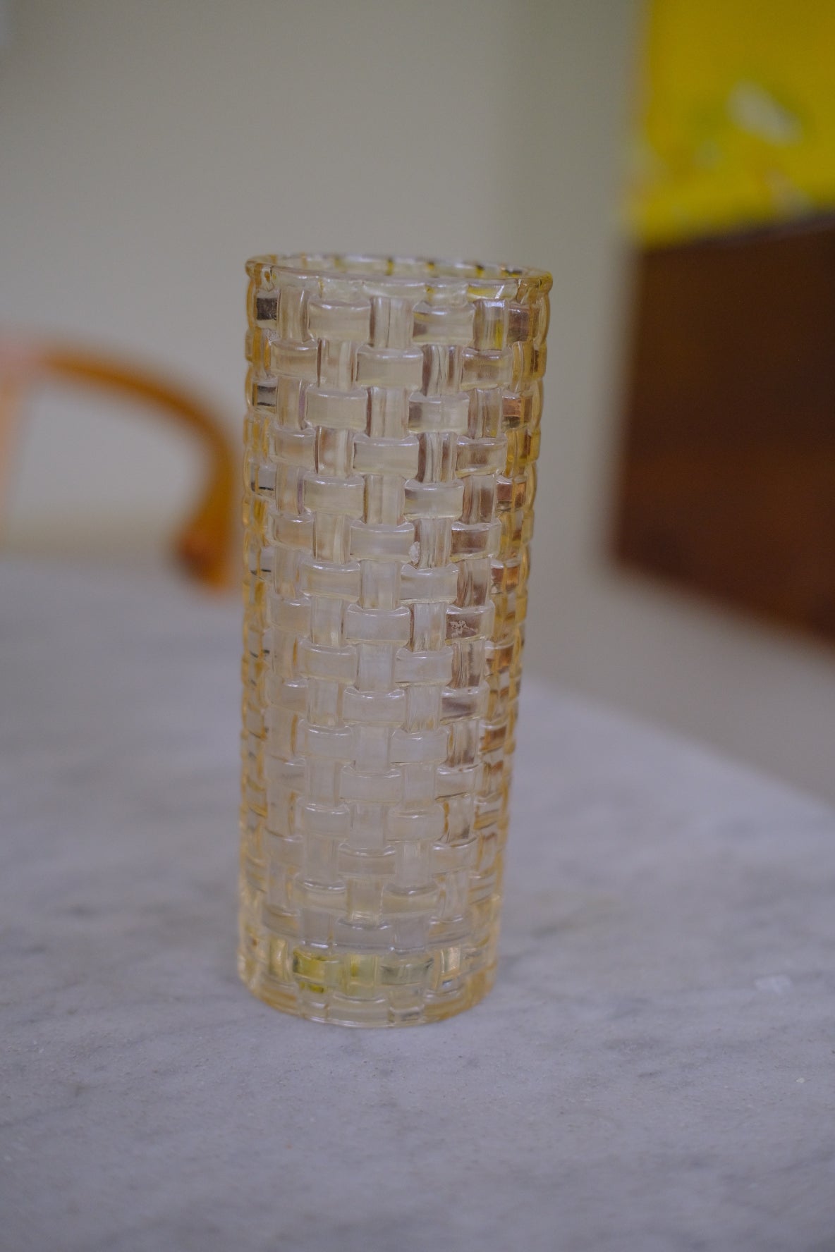Vintage • Vase • Glas • Flettet