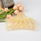 Large Lazy Transparent French Hair Claw Clip: 3 • DORA