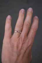 Fingerring • Tiny Signet • Sølv & Rød karneol