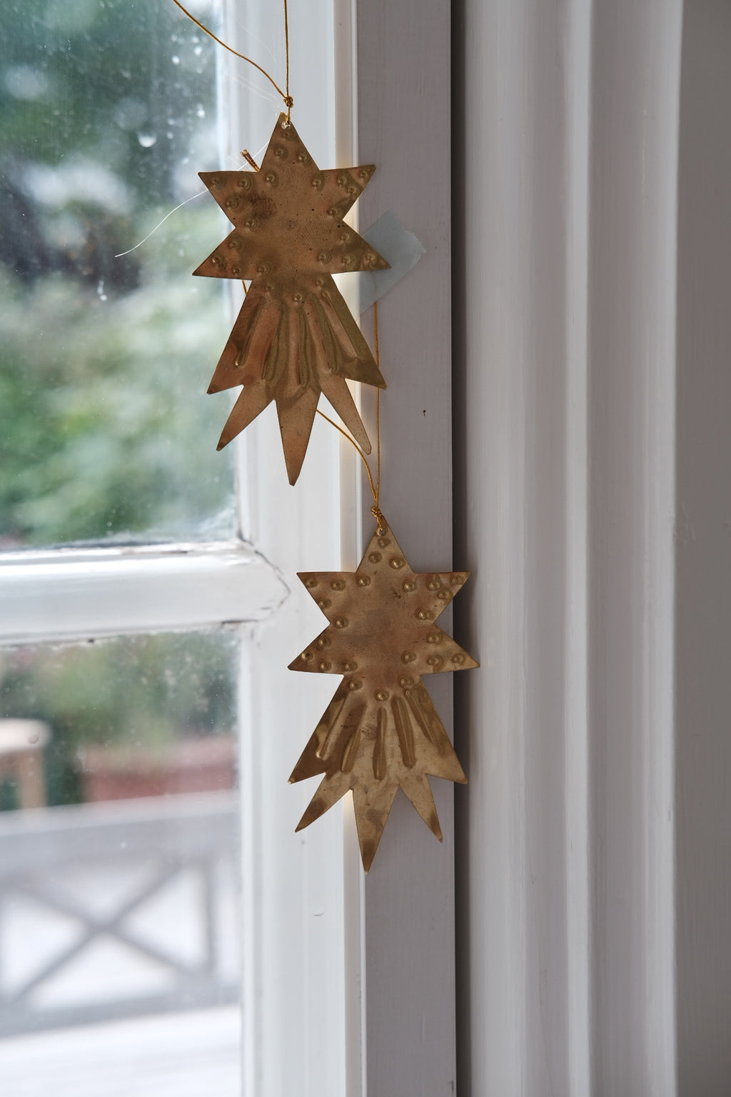 Julepynt • Stjerne • Messing • 2stk