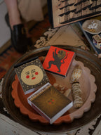 Tændstikker from Archivist Gallery featuring a moon design, displayed with a soft, neutral background.