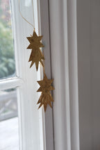 Julepynt • Stjerne • Messing • 2stk