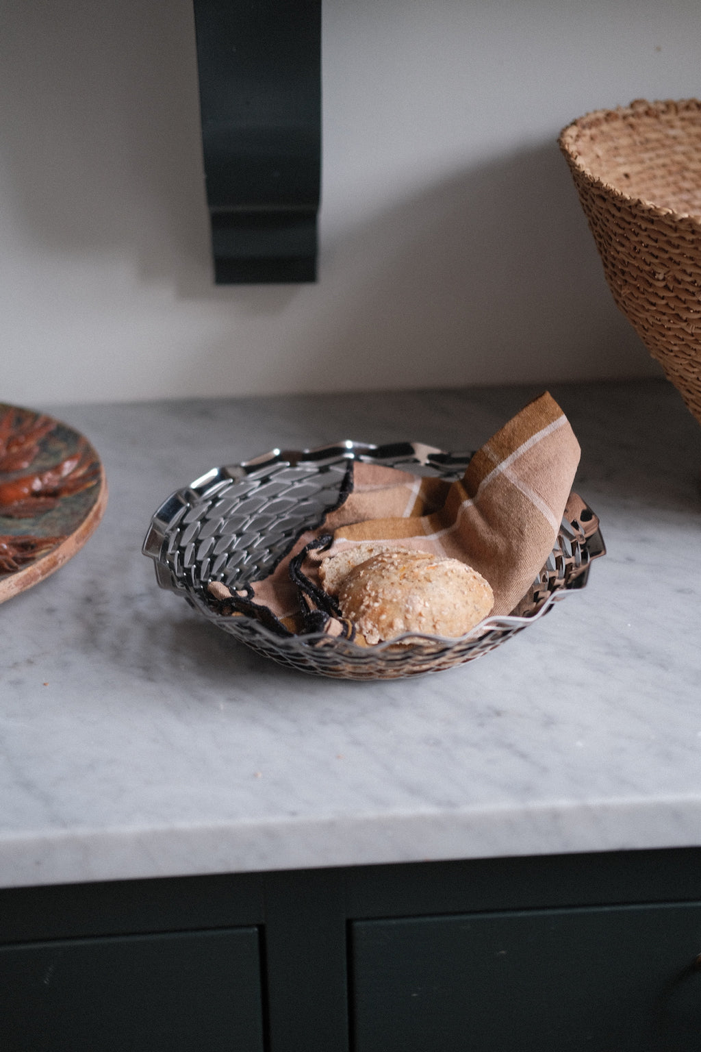 Brødkurv • Rustfrit Stål • Rund