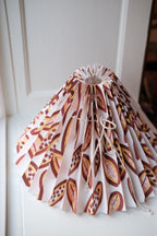 Lampeskærm • Håndlavet Plisseskærm • 26 cm • Papaya