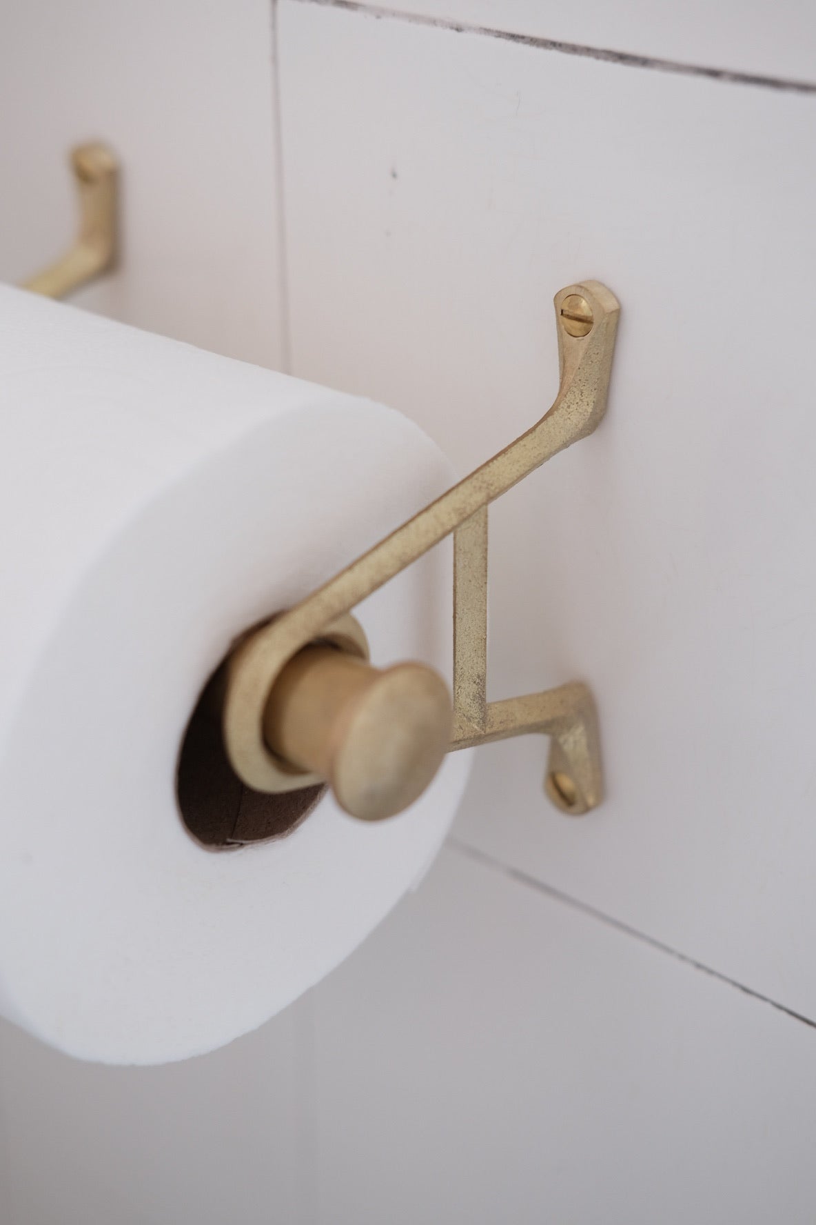 Toilet roll holder • Handmade Brass