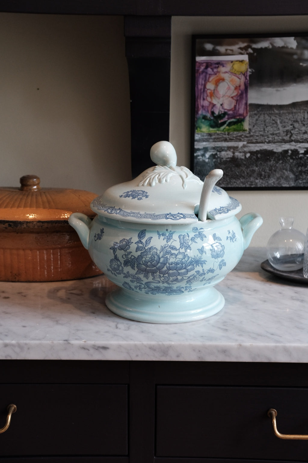 Vintage Terrin • Med Ske • Blå • DORA