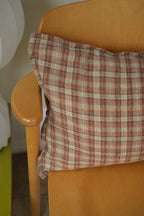 Pudevår • Hør • Lille • Sienna Green Tartan • Sienna og grønne tern