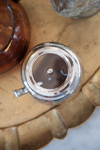 Sukkerskål med ske • Stål