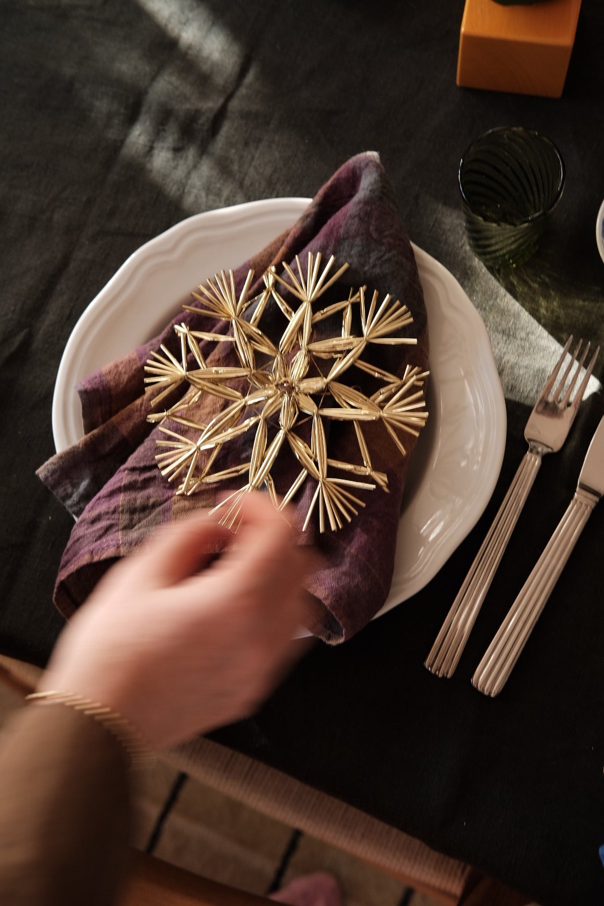 Serviet • Hør • Ecossais Bourgogne