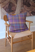 Pudevår • Hør • Mellem • Tartan Burgundy Paon