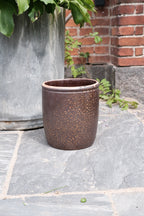 Vintage • Syltekrukke • Brun • 26 cm • Sendes ikke