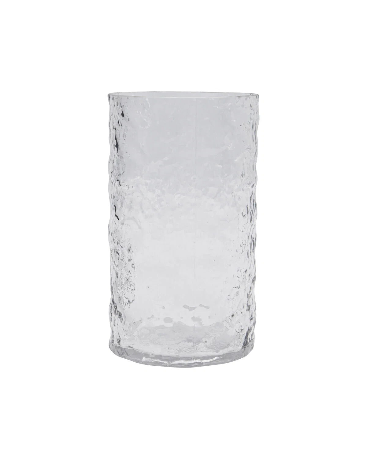 House Doctor Huri glasvase med elegant, afrundet form og gennemsigtigt glas, perfekt til blomster eller som dekorativt element.