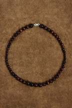 Halskæde • Emberly • Tigerøje & Sølv