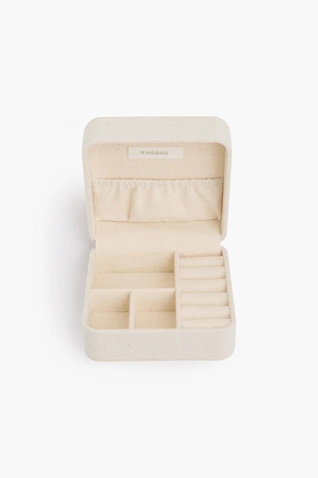 Smykkeæske • Rejseboks • Råhvid