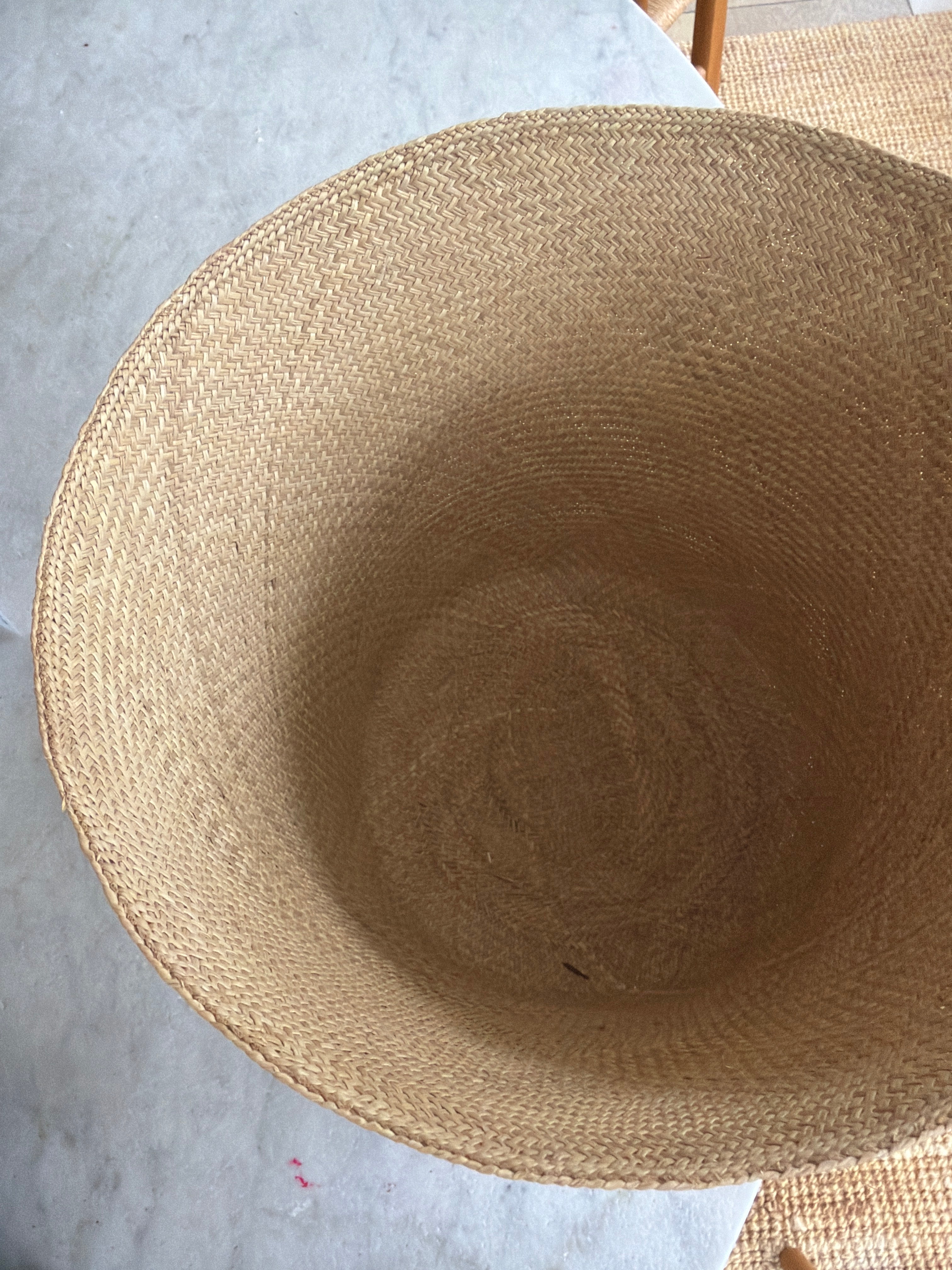 Braided bowl in Iraca palm leaves • Large • Natural