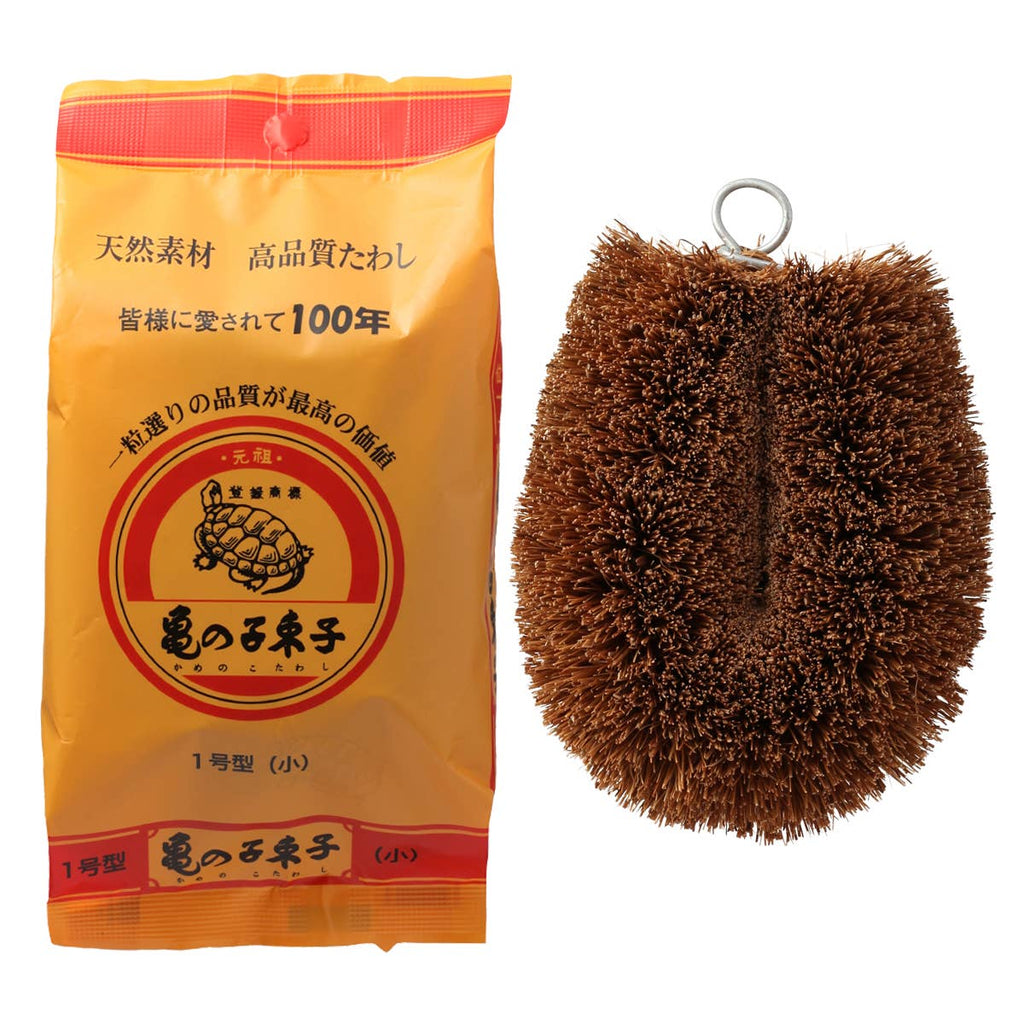 Japansk Kamenoko Tawashi-skrubbebørste i palmefibre