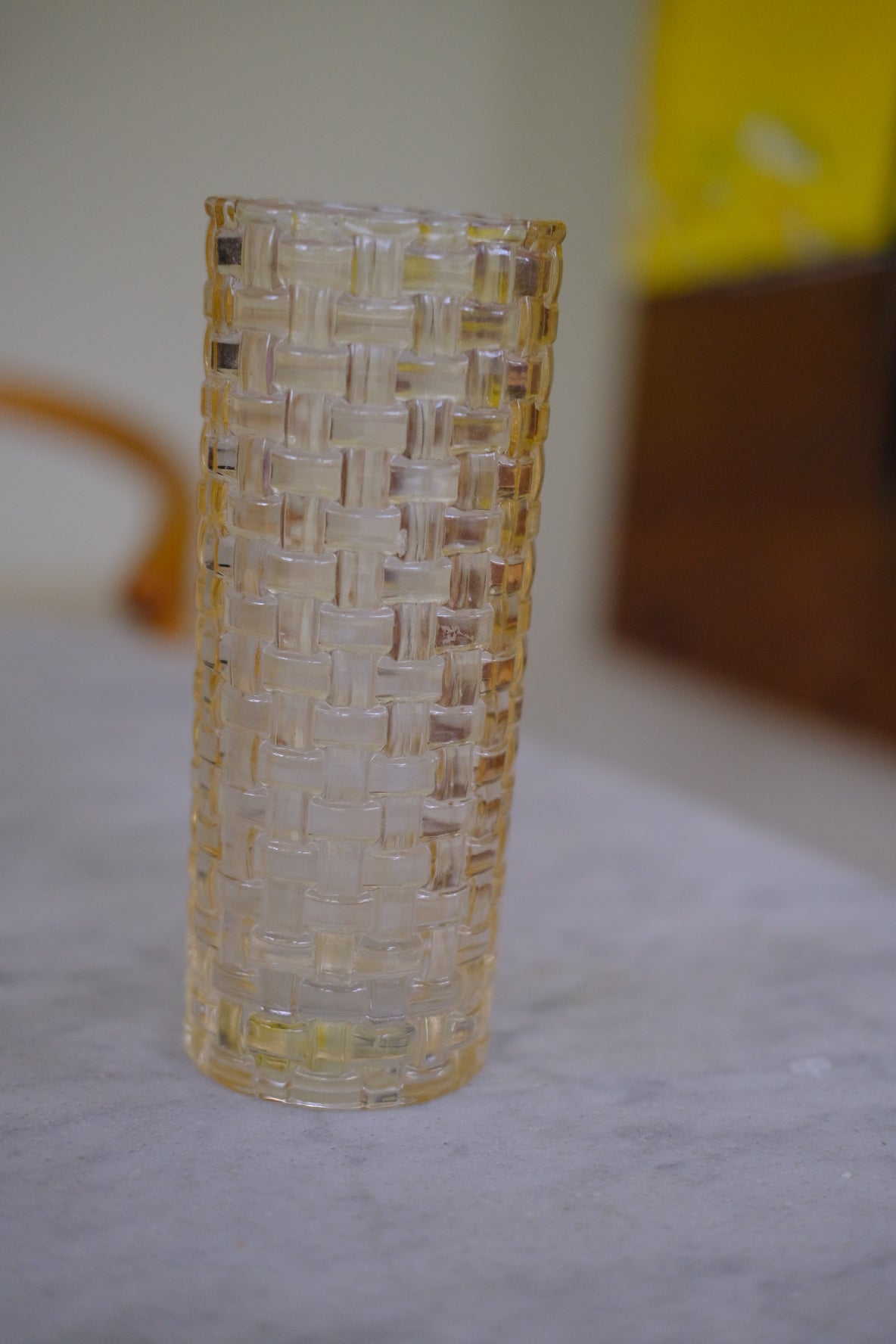 Vintage • Vase • Glas • Flettet