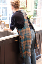 Forklæde • Japansk • Tartan Bleu Paon