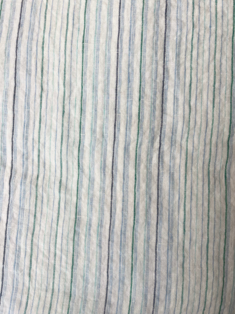 Dug • Hør • 140 x 250 cm • Rayure Blanc Vert