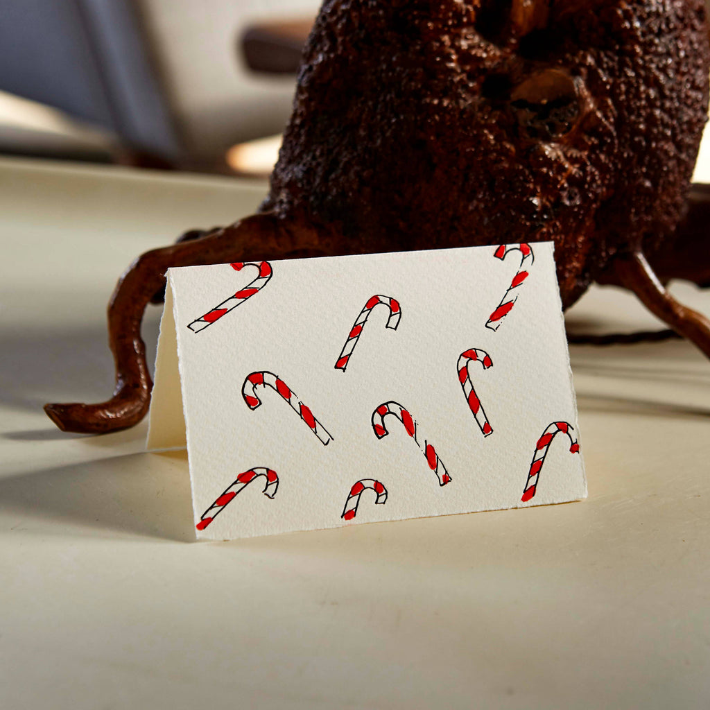 Julekort • Slikstokke