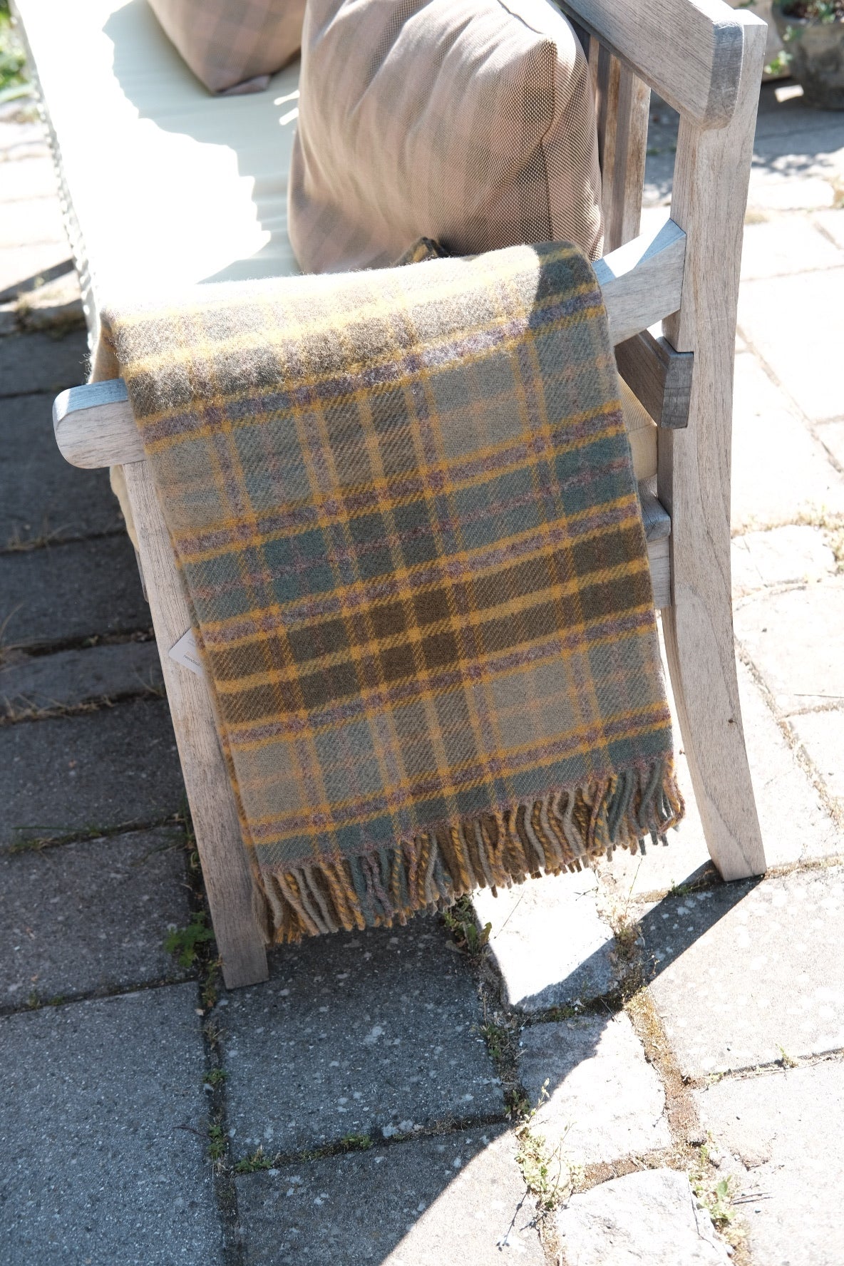 Tweedmill Uldtæppe • Mustard • DORA