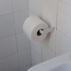 Toiletrulleholder • Metal • Hvid