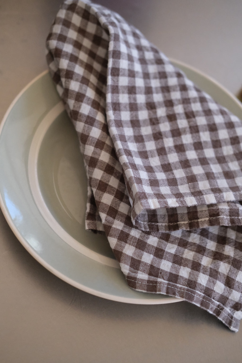 Hørserviet • Vichy Marron • Ternet Brun • Linge Particulier