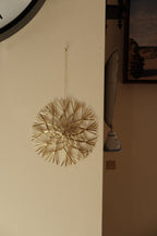 Julepynt • Dekoration • Strå • Guld • 15 cm