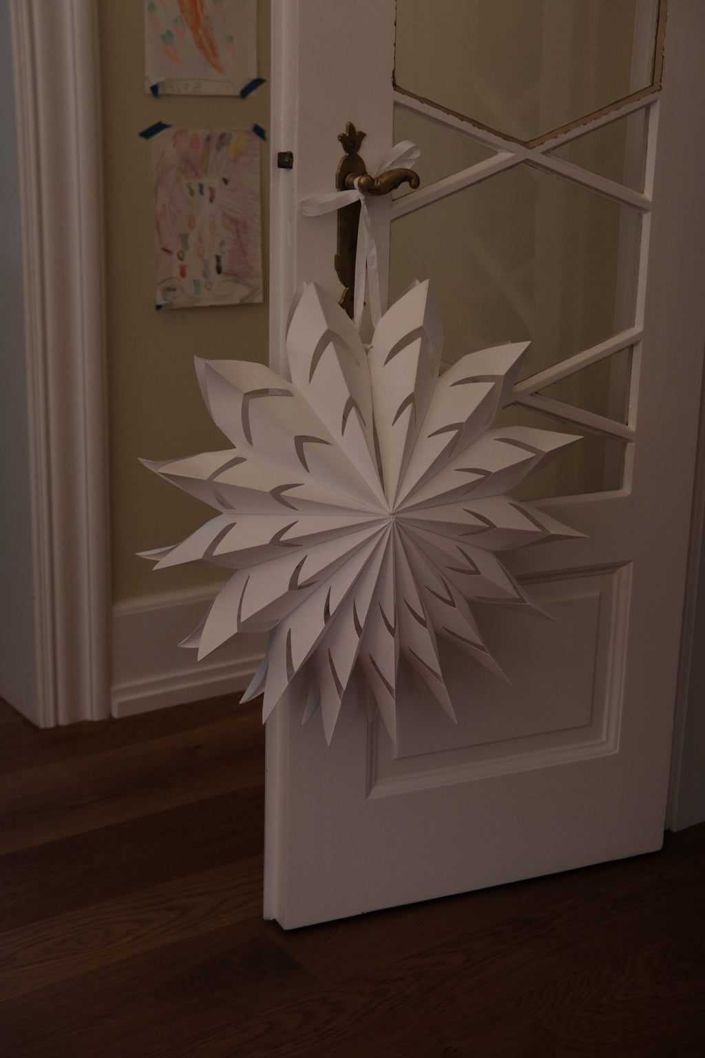 Julepynt • Papirstjerner • Stor Hvid Stjerne