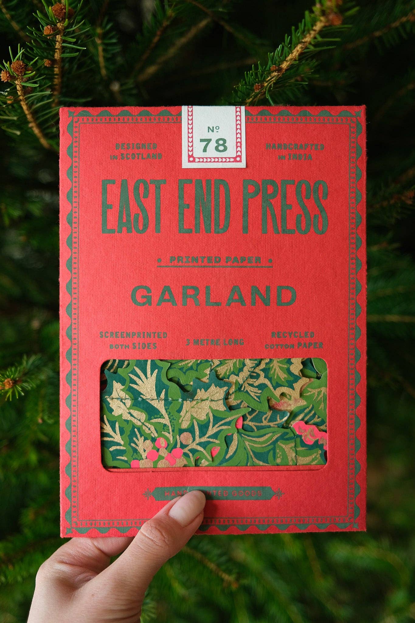Juleguirlande med kristtorn og vedbend fra East End Press – billede 19 | DORA