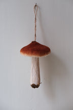 Juledekoration • Fløjl svamp • 12cm