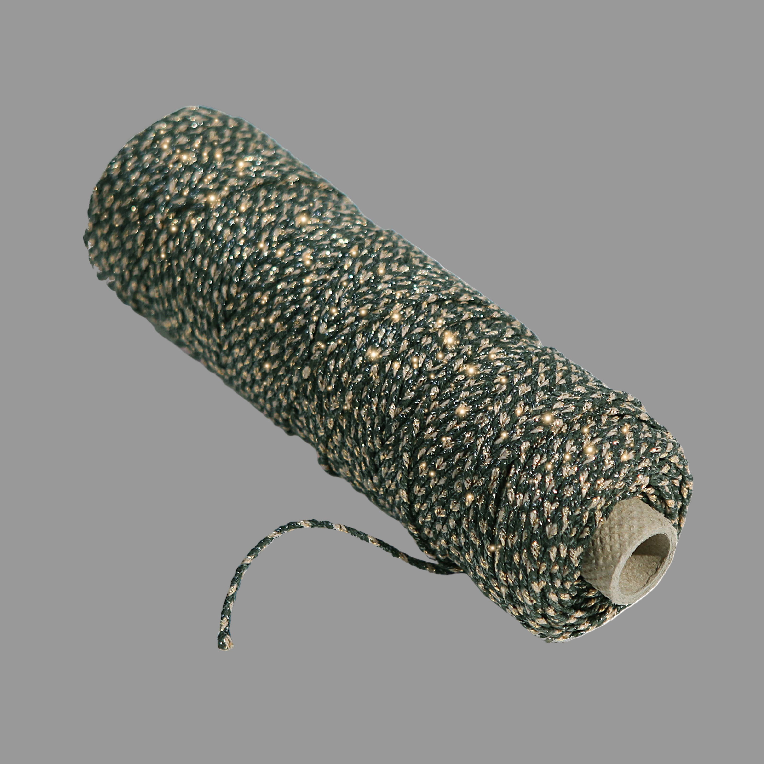 Gavebånd • 100m • Flettet • Grøn