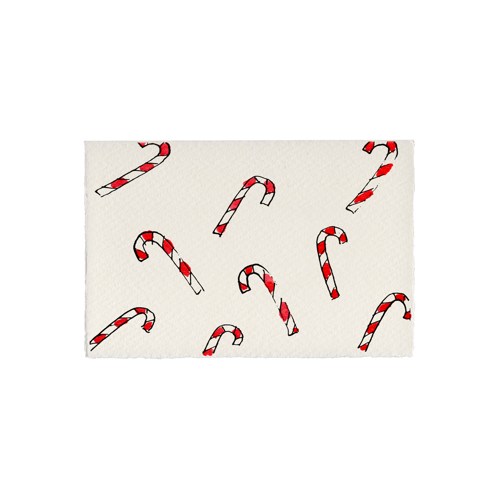 Julekort • Slikstokke